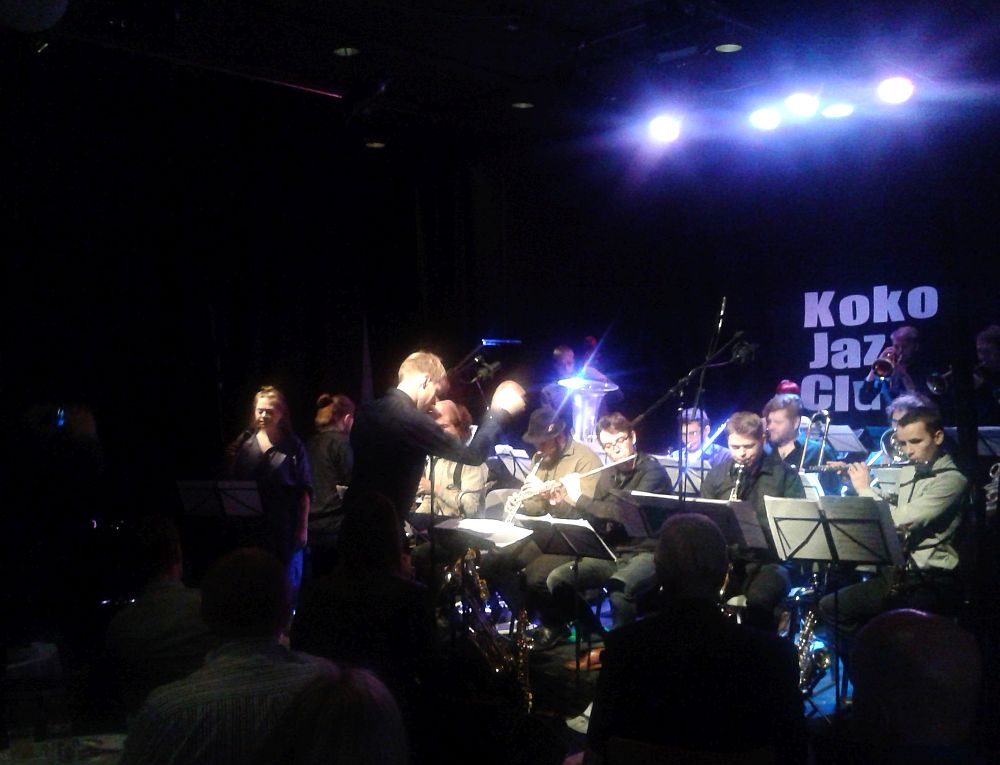 Sointi Jazz Orchestra Koko Jazz Clubin lokakuun jazzbrunssilla
